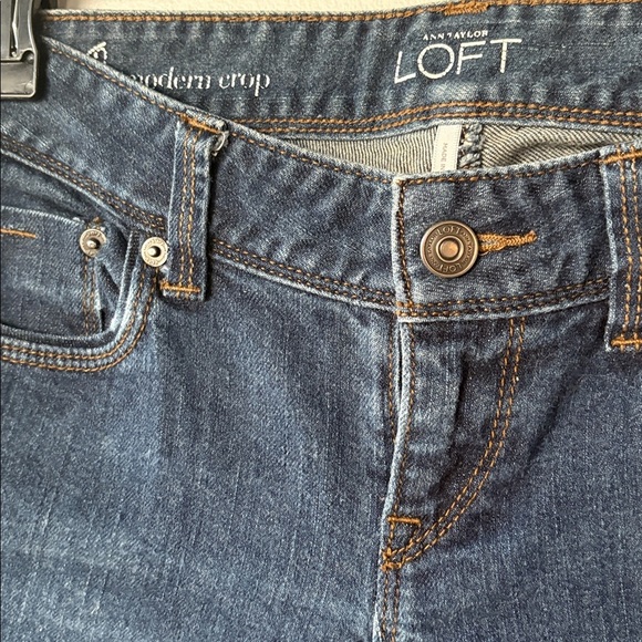 Ann Taylor LOFT modern crop jeans - Picture 3 of 7